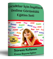 Çocuklar İçin İngilizce Online Görüntülü Eğitim Seti