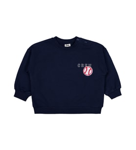 Civil Baby Crew Baskılı 6-18 Ay Sweatshirt - Lacivert (Koyu Lacivert)