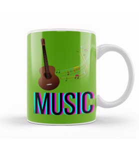 Music Music Music Kupa Bardak Porselen