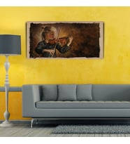 Keman Çalan Kız , Yağlı Boya Kanvas Tablo 60 x 120