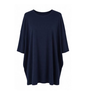 Trender Fit Battal Bisiklet Yaka Lacivert Erkek T-Shirt 221