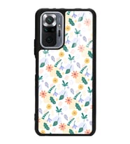 Xiaomi Redmi Note 10 Pro - 10 Max Uyumlu Minik Çiçekler Tasarımlı Glossy Telefon Kılıfı