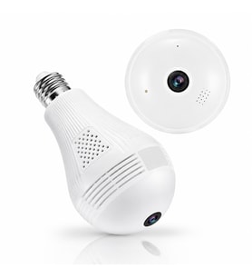 Panoramik 360° Ampul Kamera E27 Duy Girişli LED WiFi IP Kamera V380 PRO Türkçe Uygulama Destekli