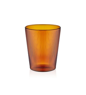 The Mia Striped Borosilikat Cam Bardak Amber 400 ml