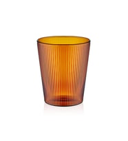 The Mia Striped Borosilikat Cam Bardak Amber 400 ml