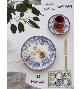 Gönül Mutfak Spring Seramik Çay-Pasta Seti