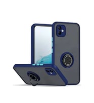 Galaxy A06 Kılıf Montreal Yüzüklü Silikon Kapak - Lacivert