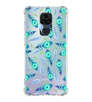 PrintiFy Xiaomi Redmi Note 9 Uyumlu Nazar Boncuğu 3 Baskılı Şeffaf Köşe Korumalı Antişok Kılıf