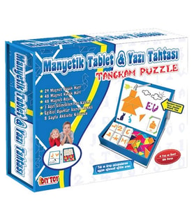 Manyetik Tablet Tangran Eğitim Seti  3445 (Mavi)