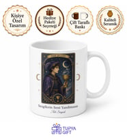 Tarot Kartları Kupa Kızı Gelecek Okuyucu Mistik Kupa Bardak Hediye