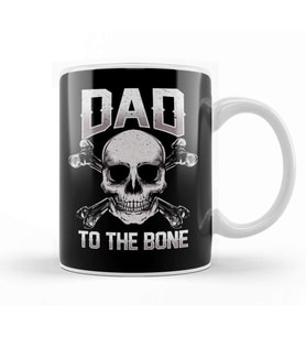 Funny Dad To The Bone Pun Father's Dad Jokes Kupa Bardak Porselen
