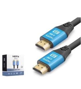 NODAR ND4057 HDMI 2.0 Kablo 4K 60 Hz OD 8.0 mm 30 m Siyah Mavi