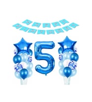 Çıtıpıtıstore Lüks Mavi Doğum Günü Balon Set