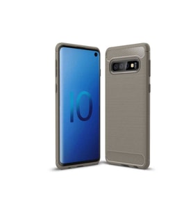 Samsung Galaxy S10 Uyumlu Kılıf Zore Room Silikon Kapak (Gri)