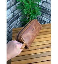 Guard Antik Taba Unisex Deri El Çantası (Çok Renkli)