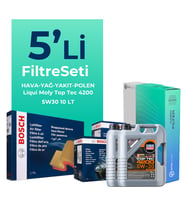 BOSCH Jeep Grand Cherokee 3.0 Dizel Filtre Bakım Seti Liqui Moly Motor Yağlı (2005-2011) 5 Li