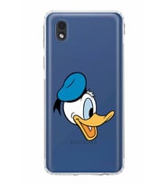 Samsung Galaxy A01 Core  Kamera Korumalı Kapak Donald Duck Tasarımlı  Şeffaf Kılıf