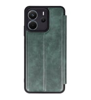 Xiaomi Redmi Note 14 4g Kılıf Flip Cover - Koyu Yeşil