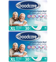 Goodcare Hasta Bezi Yetişkin Bel Bantlı Tekstil Yüzey XL Extra Large - Ekstra Büyük 60 Adet (2PK*30)