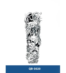 QB-3020 KURUKAFA ŞIRINGA DESEN GEÇİCİ KOL DÖVMESİ-TATTO