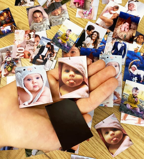 49 Adet Mini Magnet Fotoğraflı Resimli Buzdolabı Magneti (4 x 6 cm)