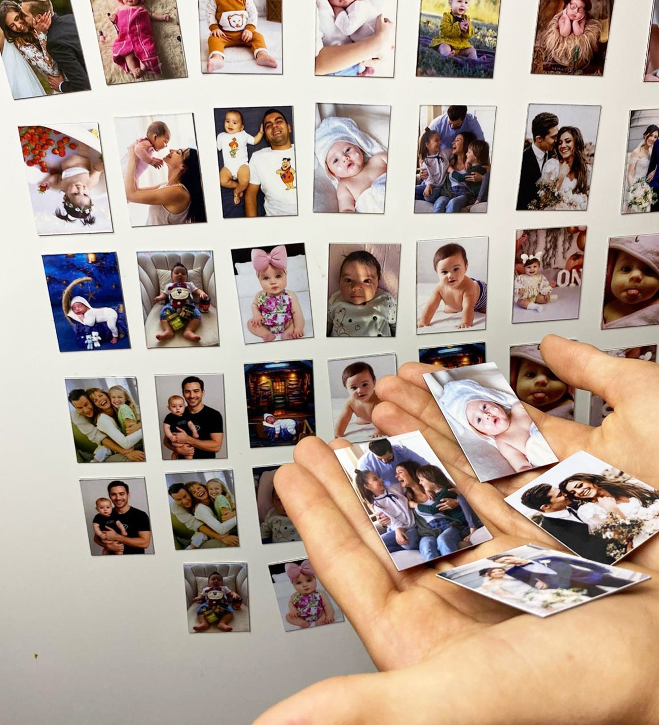 49 Adet Mini Magnet Fotoğraflı Resimli Buzdolabı Magneti (4 x 6 cm)
