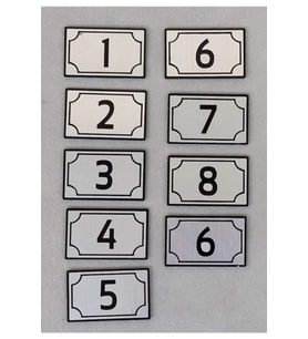 Dekoratif Apartman Kapı Numarası Pleksi - 04