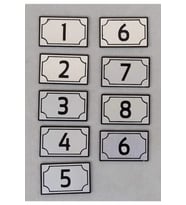 Dekoratif Apartman Kapı Numarası Pleksi - 04