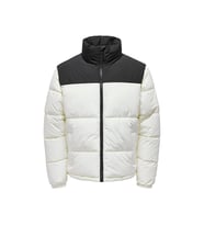 Only Onsmelvin Life Lf Puffer Jacket Otw Vd Erkek Günlük Mont 22025205-ANTIQUE-WHITE Beyaz