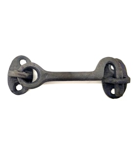 Antika Tarz Dekoratif Pirinç Maymuncuk Çengeli - 8,5cm, Oksit