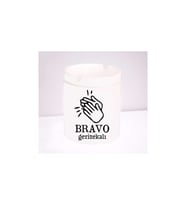Caddemart  Bravo Tasarımlı Baskılı Beyaz Seramik Kokusuz Kül Tablası