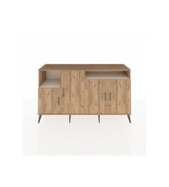 Kronos Konsol 5 Raflı 4 Kapaklı 176x59x99 Çam-Çam/Aytaşı