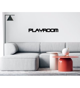 BK Home Play Room Duvar Yazısı-1 (Siyah)