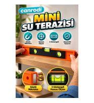Mini Mıknatıslı Su Terazisi 3 Göstergeli Hassas Hizalama ve Ölçüm Aleti