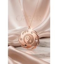 925 Ayar Gümüş Yin Yang Kolye