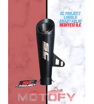 MAT SİYAH SC PROJECT RACİNG PERFORMANS EGZOZU 31,5CM - A KALİTE