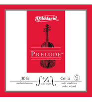 D'Addario J1013 Prelude Tek Çello Sol (G) Teli (4/4)  Masif Çelik Çekirdek Yapısı Parlak Ses Karakteri ve Başlangıç Seviyesi İçin Yüksek Dayanıklılık