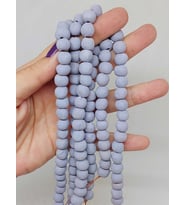 Mor Pigmentli Seramik Boncuk Dizi 8-9mm/29cm (54234)