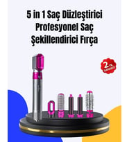 5 Parça Saç Şekillendirme Seti Düzleştirme Dalga Ve Bukle Yapma