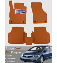 HONDA CİVİC FD6 SEDAN-(2006-2011) Uyumlu EVA Paspas Tam Set–Araca Özel,Su Geçirmez