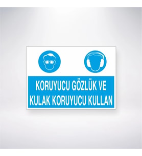 Koruyucu Gözlük ve Kulak Koruyucu Kullajn
