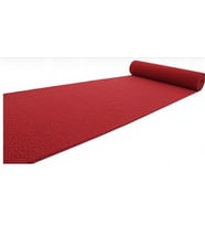 Abk Kıvırcık Kırmızı Paspas 100 cm Kaymaz 11m Yolluk Kaydırmaz Halı