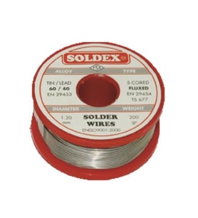 SOLDEX 1.20mm 200gr Lehim Teli (Kalay %60 / %40 Kurşun) (Metal)