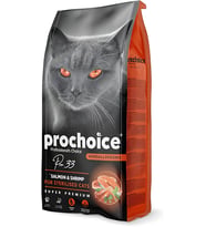 Prochoice Pro 33 Sterilised Somonlu ve Karidesli Kısırlaştırılmış Yetişkin Kedi Maması 15 Kg