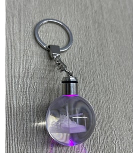 Ledli Sultanahmet Tasarımı Kristal Anahtarlık Alk3804