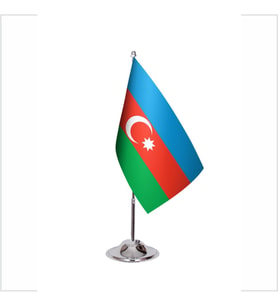 Azerbaycan Tekli Masa Bayrağı