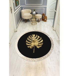 Dijital Baskı Modern Kaymaz Taban Halı H0355