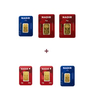 Nadir Gold 24 Ayar 17 Gram Altın (2 Ad 5 Gram Altın + 2 Ad 2,5 Gram Altın + 2 Ad 1 Gram Altın )