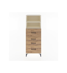 Hyperion Dolap 2 Raflı 4 Çekmeceli 60x44x163 Aytaşı-Çam