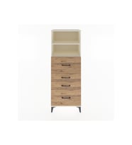 Hyperion Dolap 2 Raflı 4 Çekmeceli 60x44x163 Aytaşı-Çam